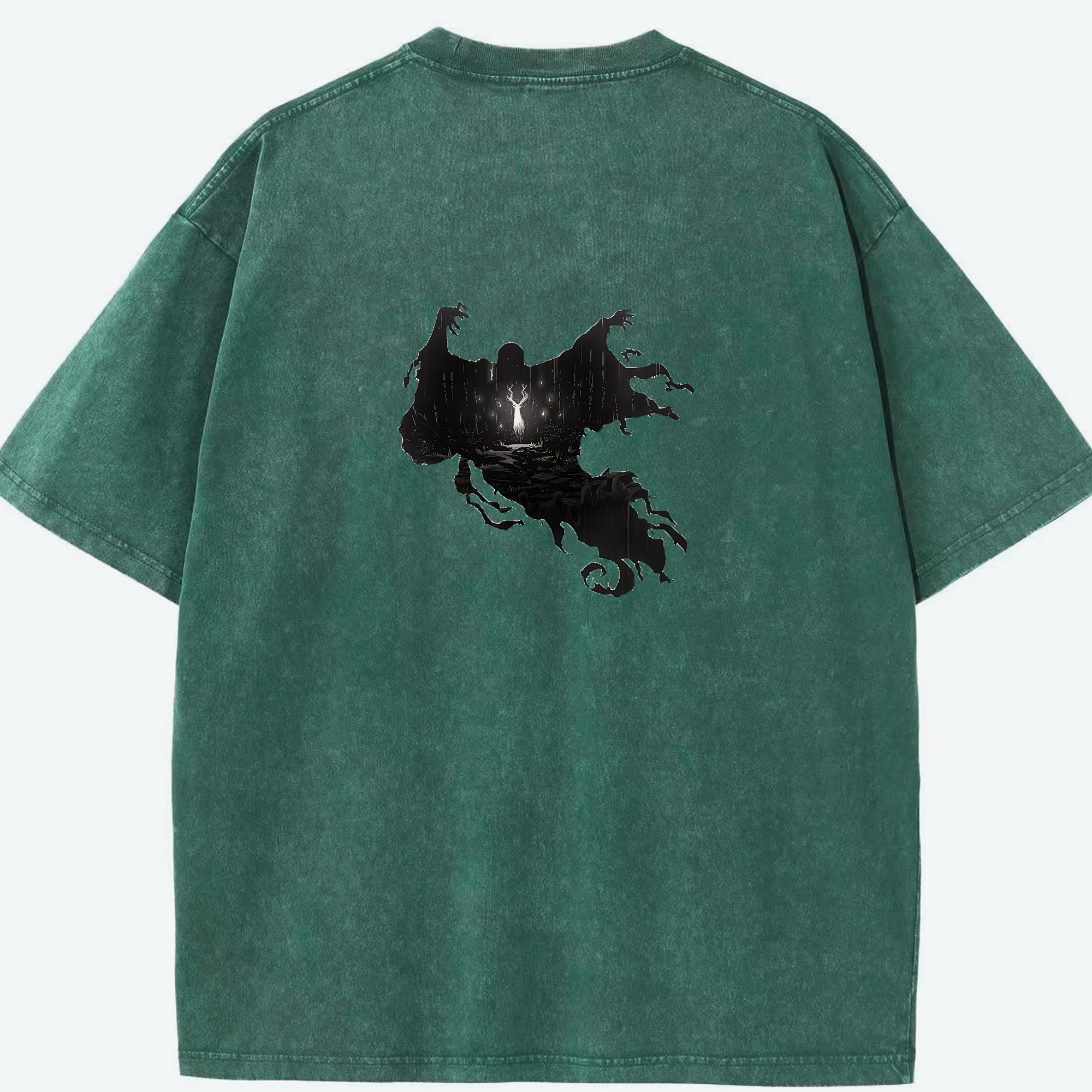 （画像用） Harry Potter ハリー・ポッターシリーズ 綿100% ヴィンテージ風 半袖Tシャツ（背面プリント）